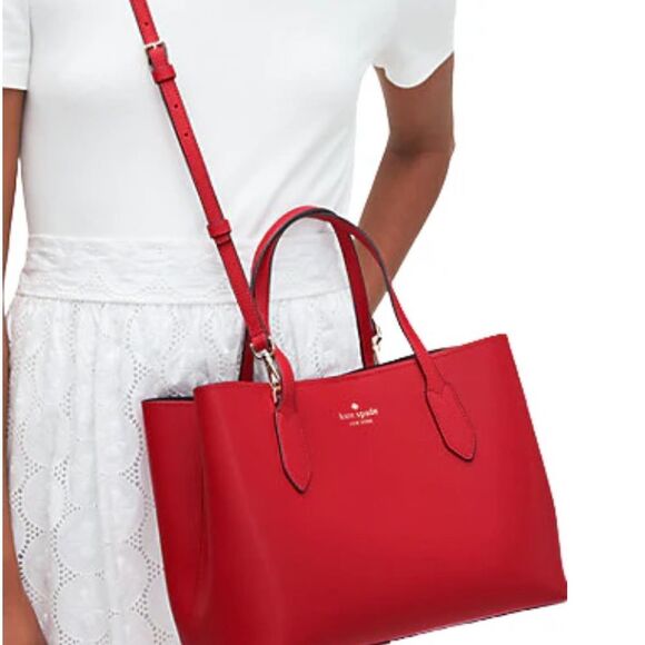 Kate Spade New York Harper Satchel Bag Candied Cherry - Picture 3 of 9